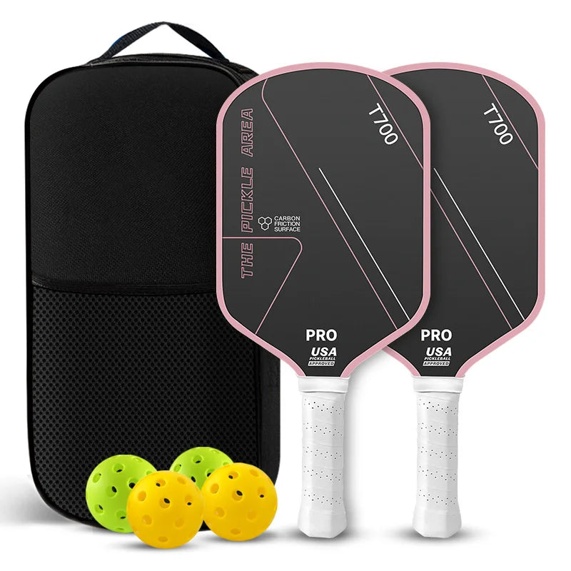 Carbon Fiber T700 3K Professional Pickleball Paddle – Event-Grade Full Set