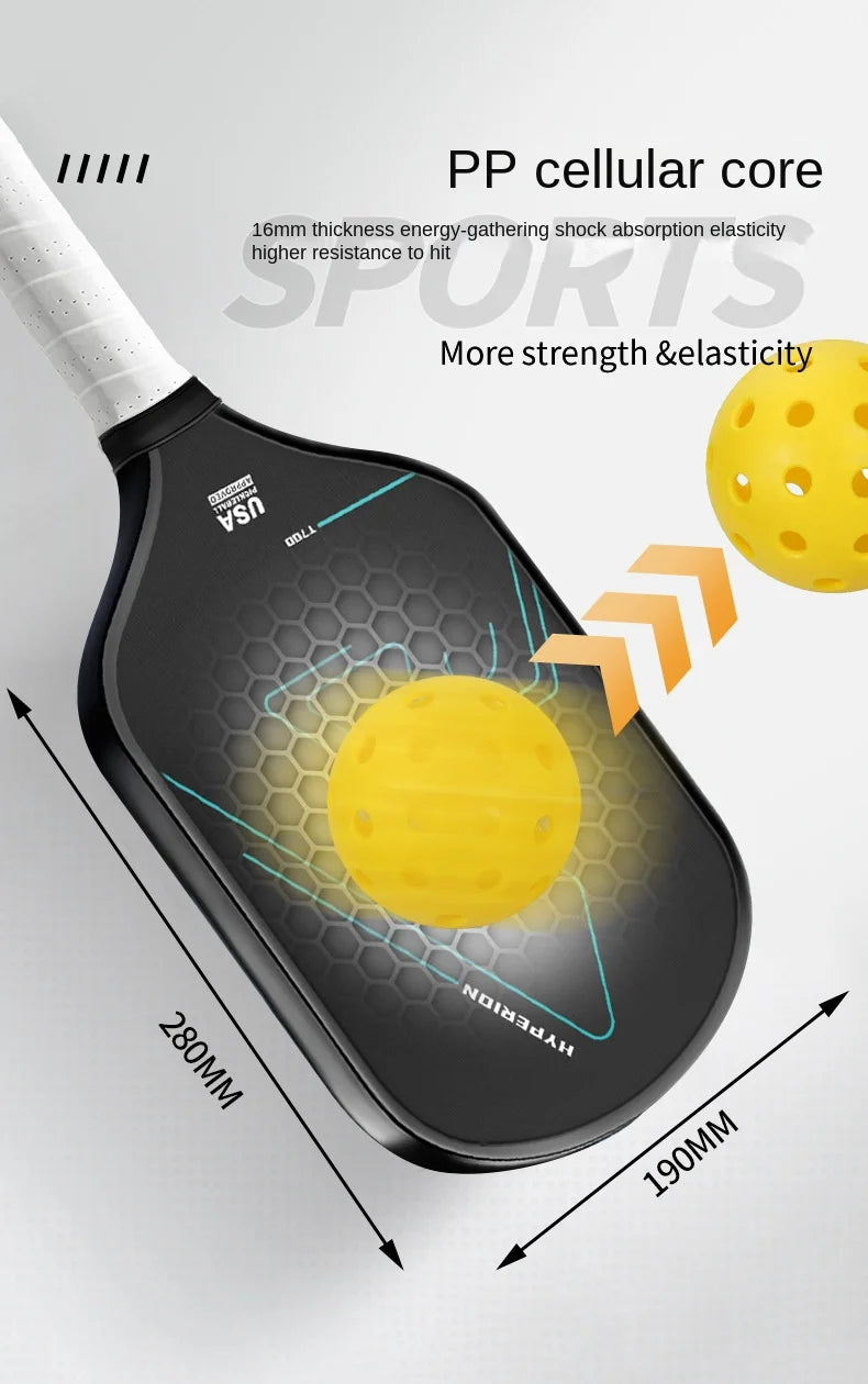 Carbon Fiber T700 3K Professional Pickleball Paddle – Event-Grade Full Set